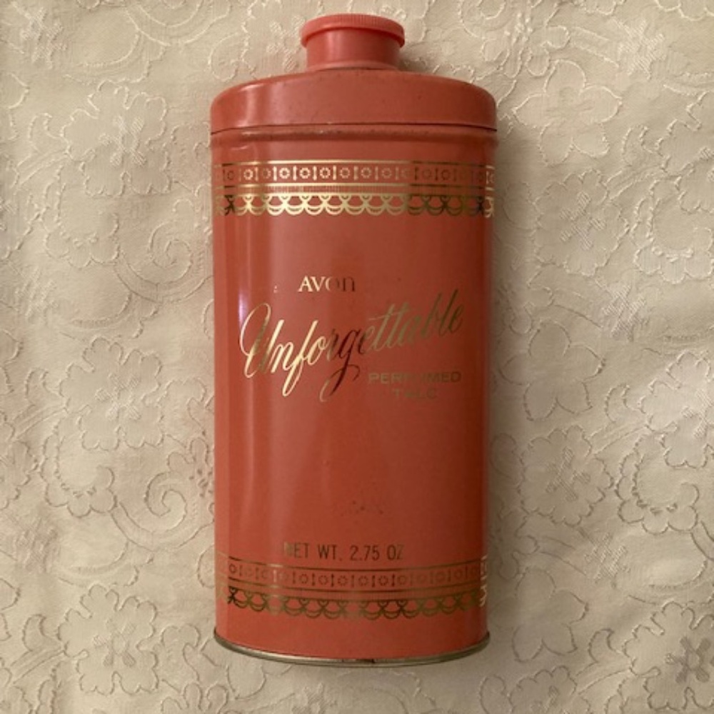 1970's Avon Unforgettable Perfumed Talc